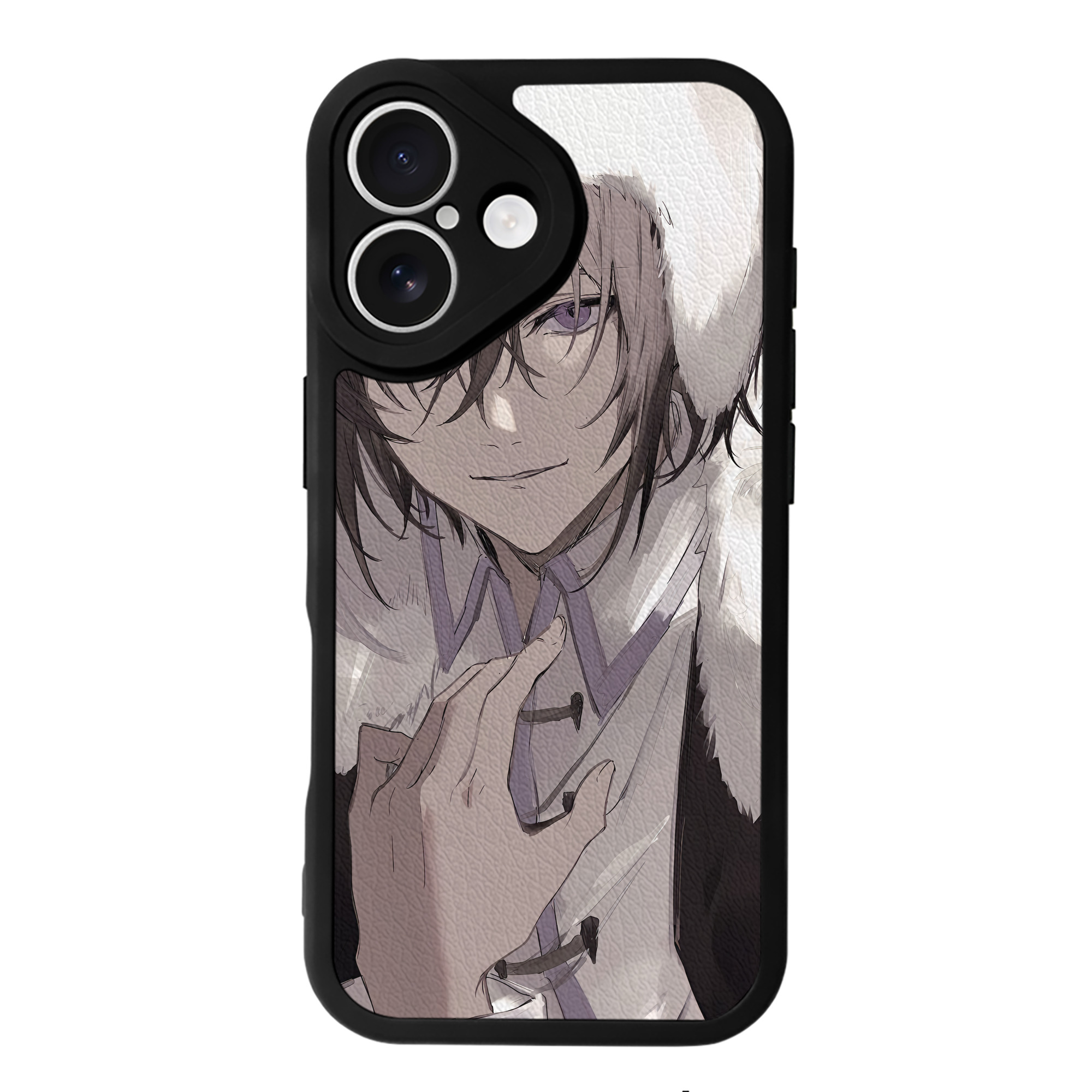 （画像用） 文豪ストレイドッグス Bungo Stray Dogs 【iPhone 16シリーズ対応】シリコンスマホケース（レザー調） 材質：シリコン